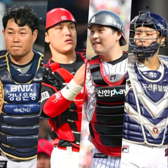 왼쪽부터 양의지, 박동원, 유강남, 박세혁./사진=OSEN