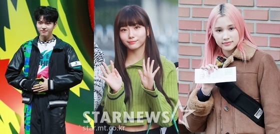 고스트나인 진우(왼쪽), 케플러 서영은, 휴닝바히에 / 사진=스타뉴스
