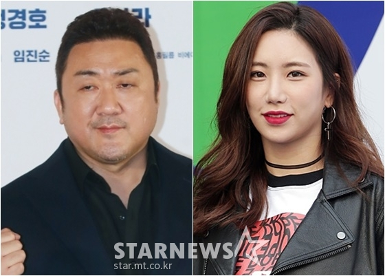 마동석, 예정화 / 사진=스타뉴스