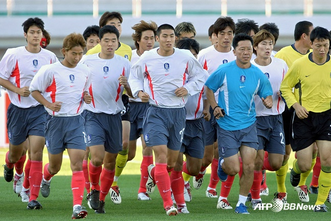 2002 한일 월드컵의 한국 대표팀. /AFPBBNews=뉴스1