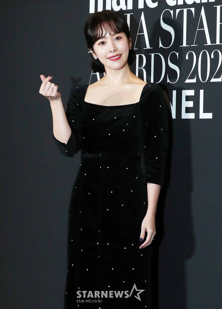 배우 한지민이 7일 오후 부산 해운대구 파라다이스 호텔에서 진행된 '제8회 아시아 스타 어워즈'에 참석해 포즈를 취하고 있다. 2022.10.07 /사진=김창현 기자 chmt@