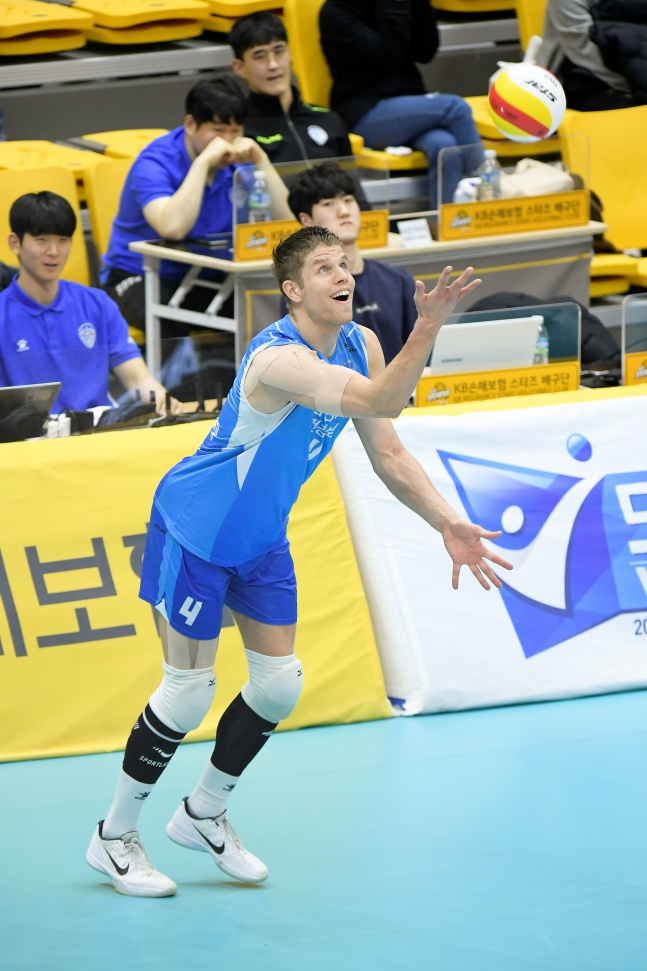 삼성화재 시절 타이스./사진=한국배구연맹