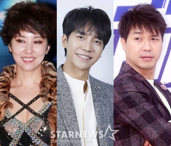 가수 김완선, 이승기, 방송인 박수홍 /사진=스타뉴스