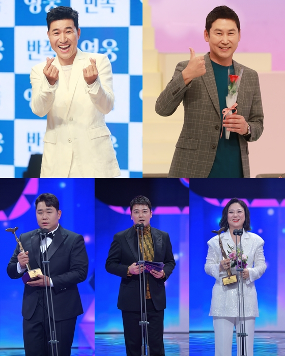 김종민, 신동엽, 문세윤, 전현무, 김숙./사진=이동훈 기자 photoguy@(김종민, 신동엽), KBS
