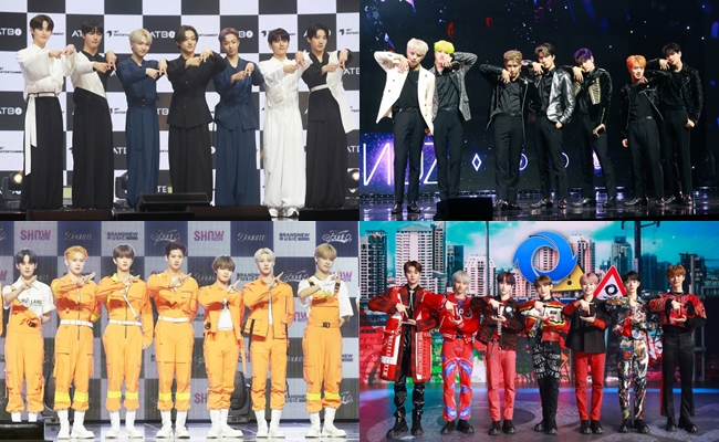 2022년 데뷔한 ATBO, 트렌드지, 템페스트, 유나이트(왼쪽 위부터 시계방향) /사진 =스타뉴스