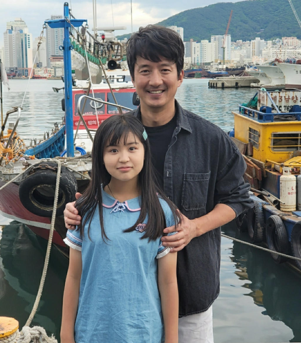 아역배우 강서린(왼쪽)과 배우 정준호 /사진제공=액터빌리지