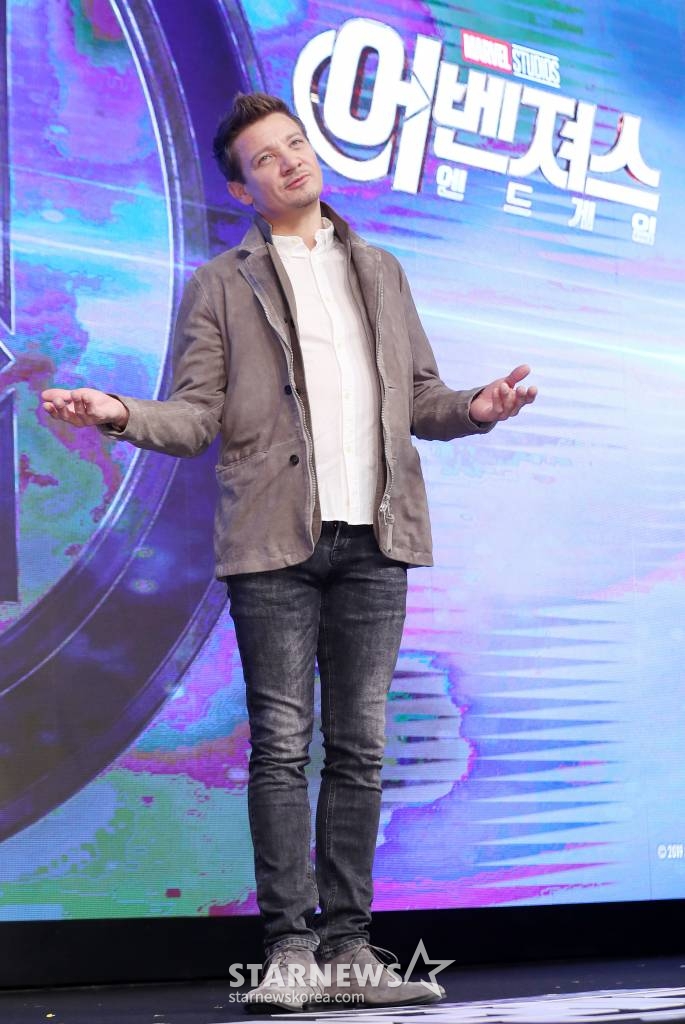 헐리우드 배우 제레미 레너/사진=김휘선 기자 hwijpg@