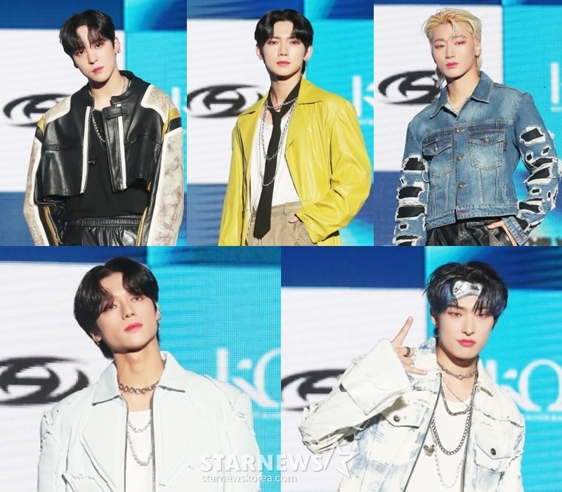 에이티즈 멤버 윤호, 여상, 산, 민기, 우영(시계방향으로) /사진=스타뉴스 DB