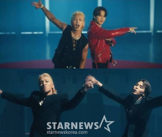 태양 싱글 'VIBE (feat. Jimin of BTS)' 뮤직비디오 캡처 /사진=더블랙레이블