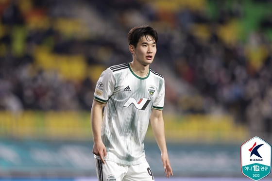 전북 현대 미드필더 김진규. /사진=한국프로축구연맹 제공
