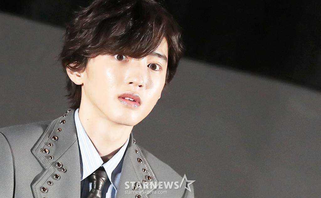 일본 배우 미치에다 슌스케가 25일 오전 서울 용산구 아이파크몰 CGV에서 진행된 영화 '오늘 밤, 세계에서 이 사랑이 사라진다 해도' 내한 기자회견에 참석해 취재진을 바라보고 있다. '오늘 밤, 세계에서 이 사랑이 사라진다 해도'는 자고 일어나면 기억이 리셋되는 '선행성 기억상실증'을 앓는 여고생 '마오리'와 무미건조한 일상을 살고 있는 평범한 남고생 '토루'의 풋풋하고도 애틋한 사랑 이야기. 2023.01.25 /사진=김창현 기자 chmt@