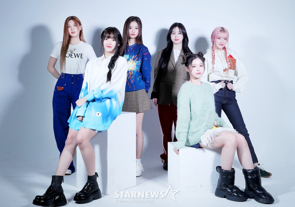 그룹 엔믹스(릴리, 해원, 설윤, 배이, 지우, 규진) 2022 AAA 인터뷰 /사진=스타뉴스 김창현 기자