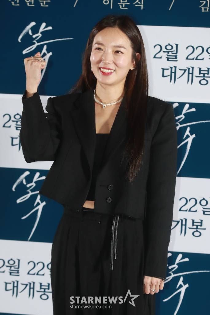 배우 홍은기가 10일 오후 서울 광진구 롯데시네마 건대입구점에서 진행된 영화 '살수'(감독 곽정덕) 언론시사회에 참석해 포즈를 취하고 있다. 혼돈의 세상, 거스를 수 없는 운명의 앞에 놓인 조선 최고의 살수 ‘이난’(신현준)의 이야기를 그린 조선 액션 활극 ‘살수’는 오는 22일 개봉한다. /2023.02.10 /사진=이동훈 기자 photoguy@