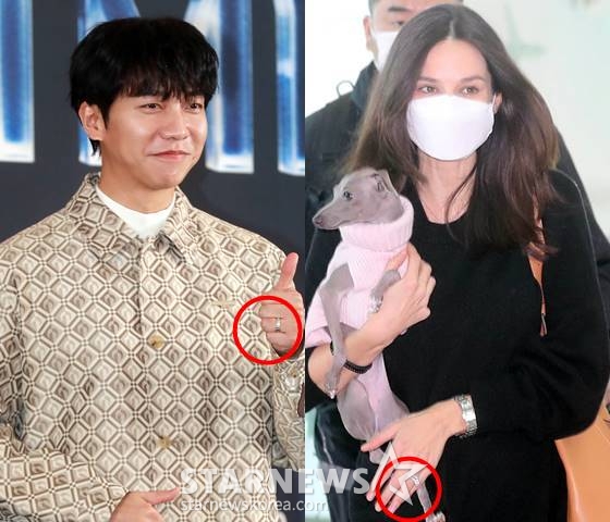 가수 겸 배우 이승기, 케이티 루이스 사운더스 /사진=스타뉴스