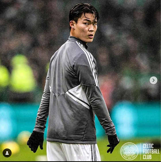 오현규. /사진=셀틱 인스타그램 캡처