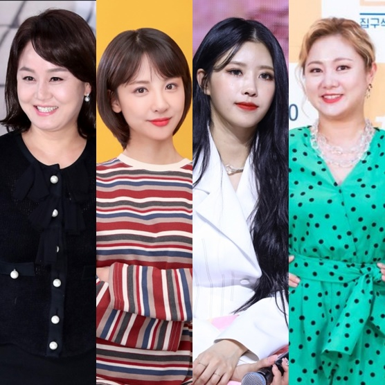 이경실(왼쪽부터) 김민아 미주 박나래 /사진=스타뉴스, SM C&C, 울림엔터테인먼트, CJ ENM