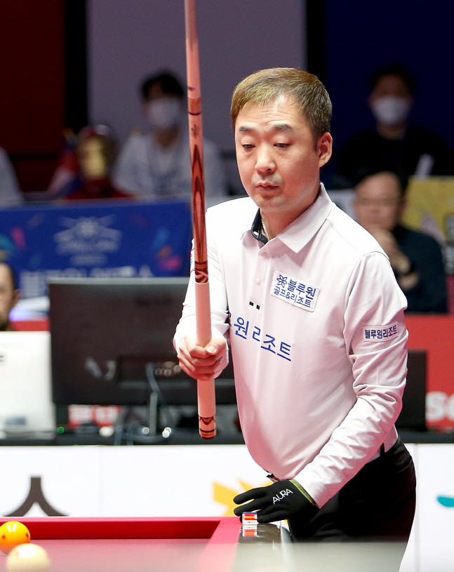 블루원의 우승을 이끈 주장 엄상필. /사진=PBA 투어