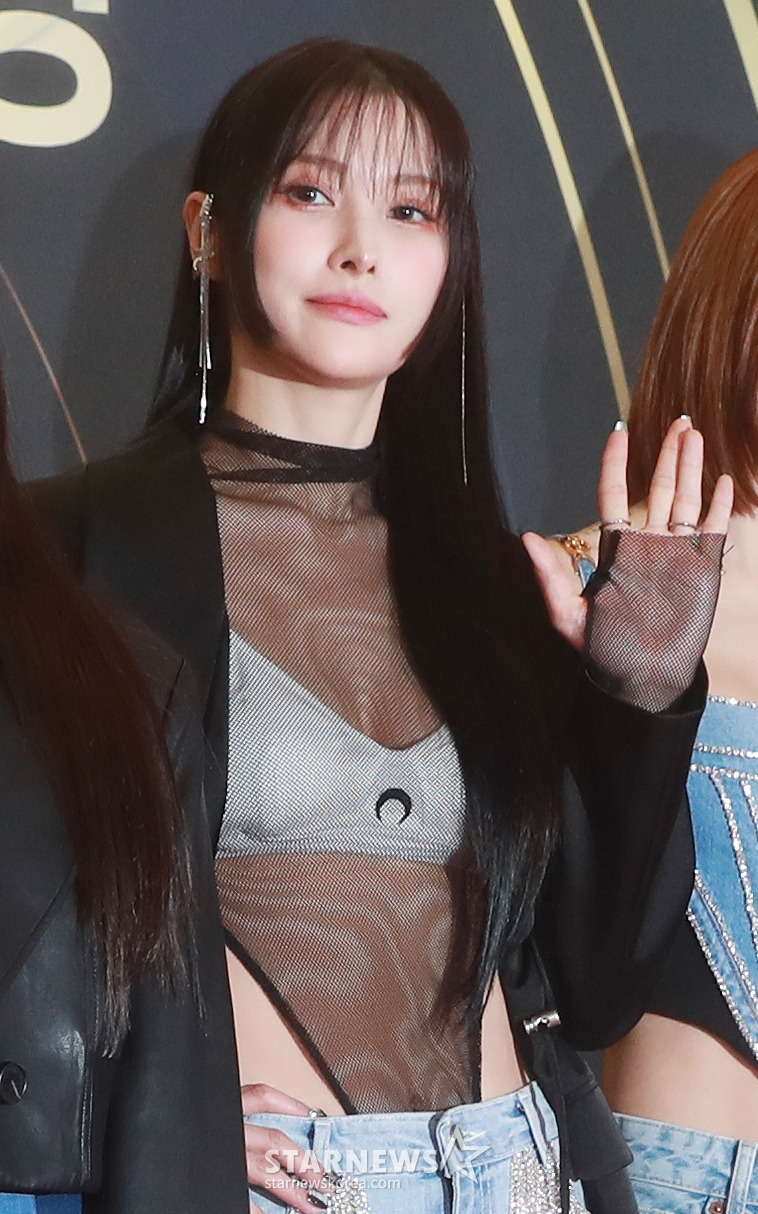 걸그룹 박규리가 19일 오후 서울 올림픽공원 KSPO DOME에서 진행된 제32회 서울가요대상 레드카펫 행사에 참석해 포즈를 취하고 있다. /2023.01.19 /사진=이동훈 기자 photoguy@