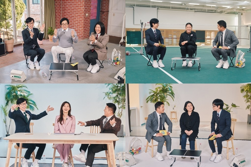 tvN '유 퀴즈 온 더 블럭'에 코미디언 최양락(사진 왼쪽 위부터 시계 방향으로), 배드민턴 안세영 선수, 천원 식당 김윤경 사장, 엑셀 강사 박성희가 출연했다./사진=tvN