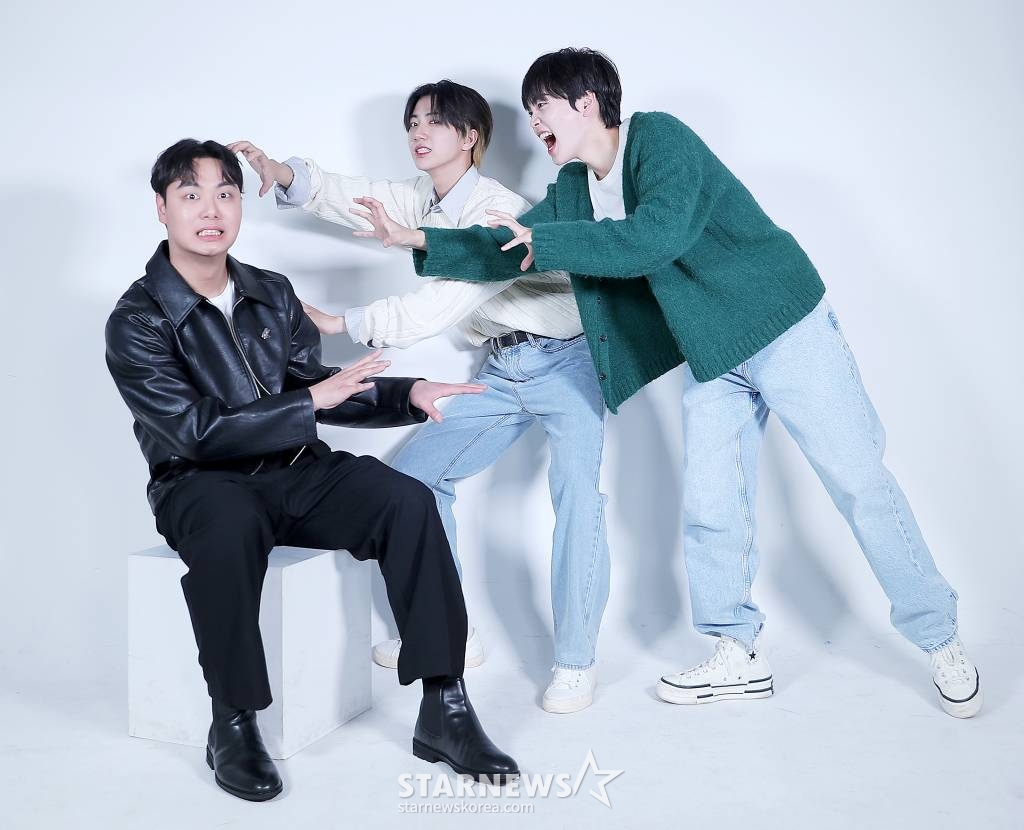 그룹 크래비티 형준-원진, 배우 임재혁 /사진=김창현 기자 chmt@