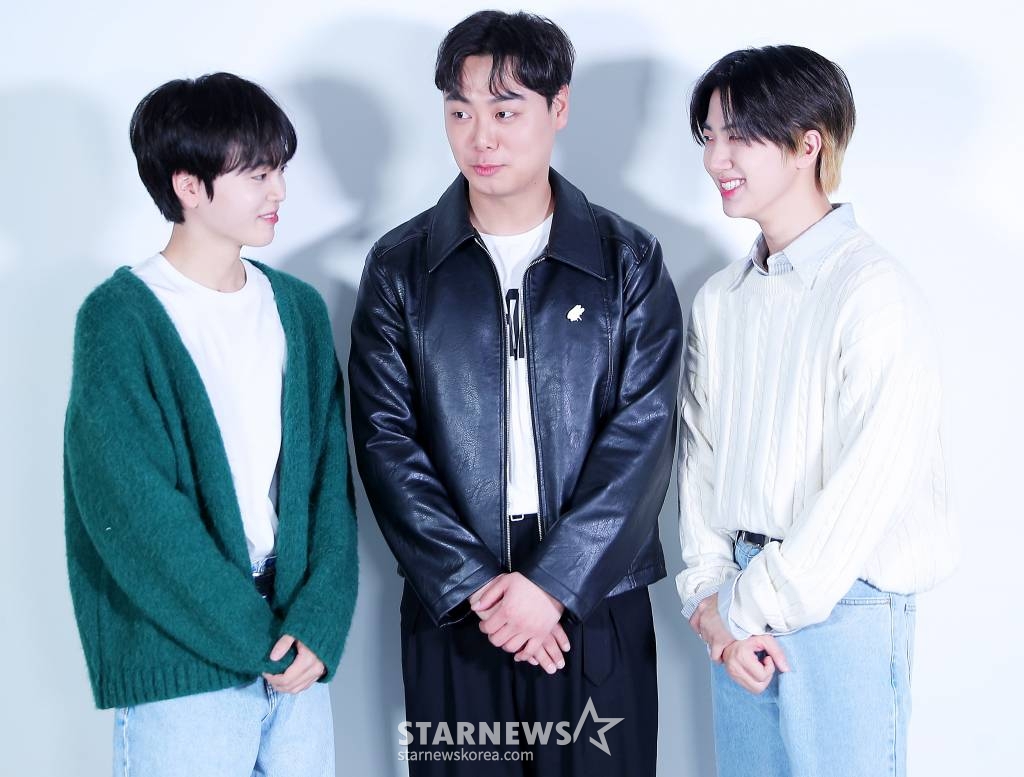 그룹 크래비티 형준-원진, 배우 임재혁 /사진=김창현 기자 chmt@