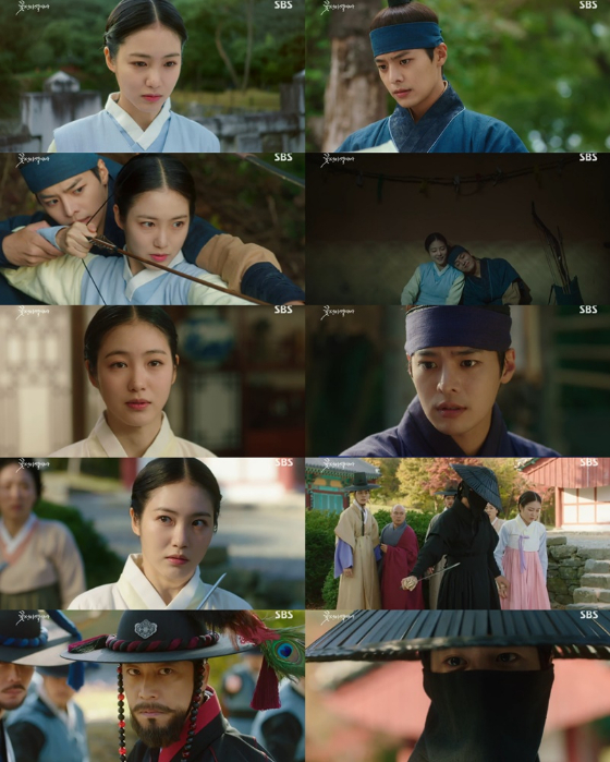 SBS 월화드라마 '꽃선비 열애사'에서 신예은, 려운이 서로를 향한 마음을 드러냈다./사진제공=SBS '꽃선비 열애사'
