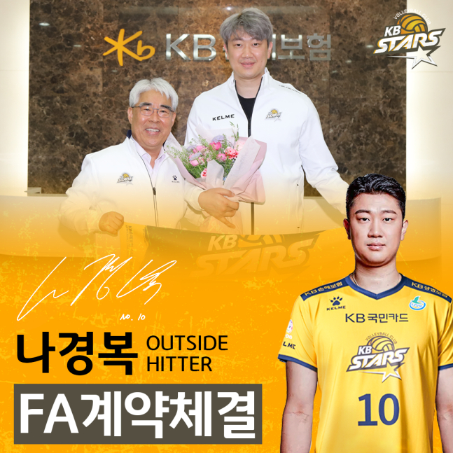 나경복(왼쪽)./사진=KB손해보험