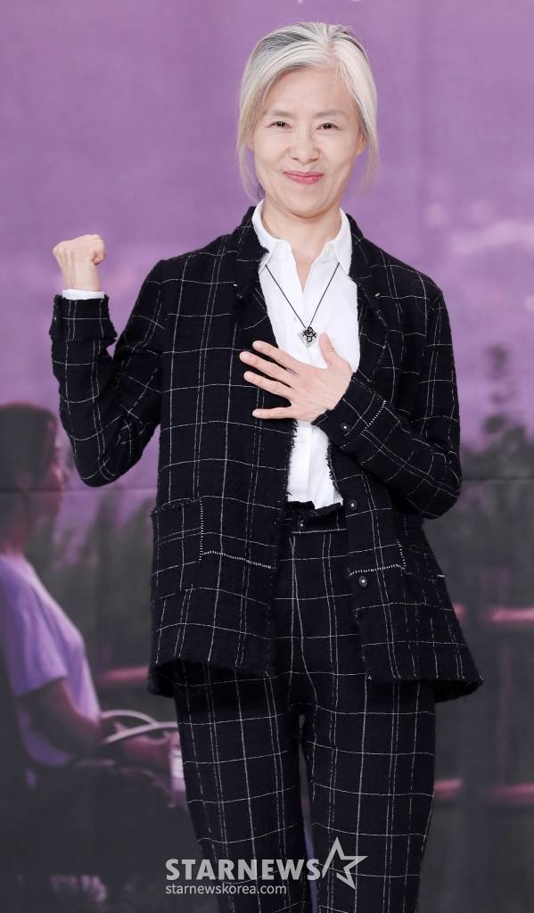 배우 예수정이 11일 오전 서울 영등포구 타임스퀘어 아모리스에서 진행된 채널A 드라마 '열두밤' 제작발표회에 참석해 포즈를 취하고 있다. /사진=김휘선 기자 tndejrrh123@