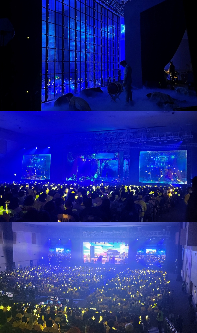 지난 15일과 16일 양일간 광주광역시 김대중컨벤션센터 다목적홀에서 박서진 단독 콘서트 '2023 장구의 신 박서진 쇼(Show)' 현장 모습 /사진제공=타조엔터테인먼트