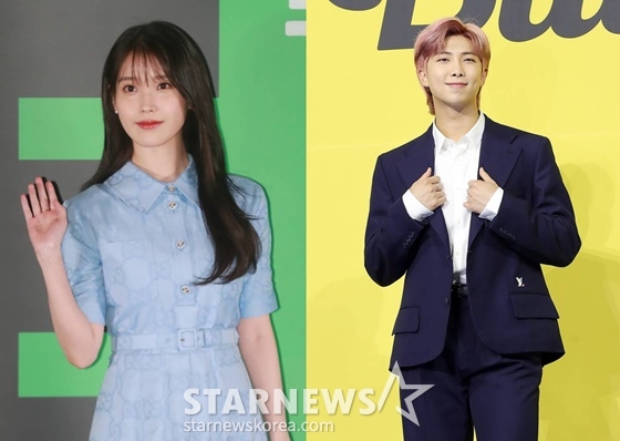 아이유(왼쪽), RM/사진=스타뉴스