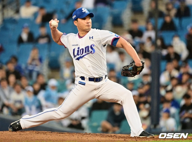 KBO리그 통산 621경기 만에 선발로 처음 등판한 오승환. /사진=OSEN