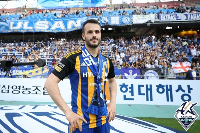 울산 현대 공격수 바코. /사진=한국프로축구연맹