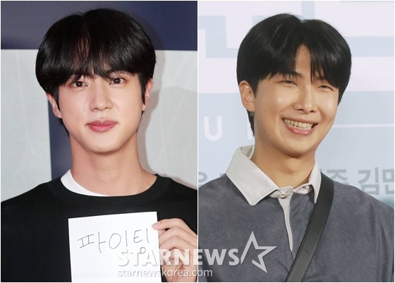 방탄소년단 진(왼쪽), RM/사진=스타뉴스