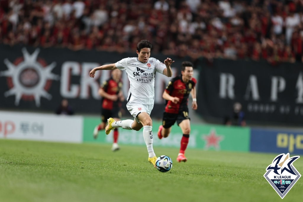 제주 수비수 안현범. /사진=한국프로축구연맹