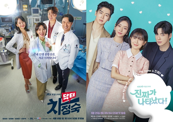 JTBC 토일드라마 '닥터 차정숙', KBS 2TV 주말드라마 '진짜가 나타났다!'./사진제공=JTBC '닥터 차정숙', 빅토리콘텐츠