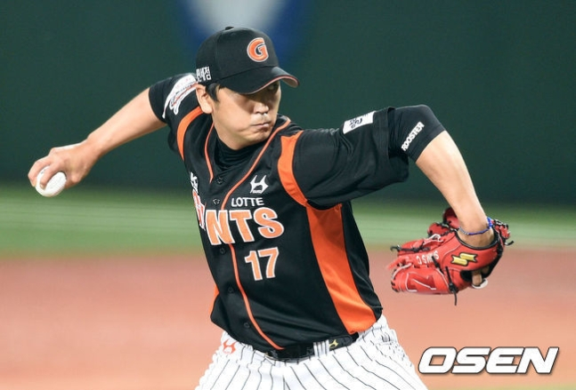 2015년 롯데 시절의 심수창.