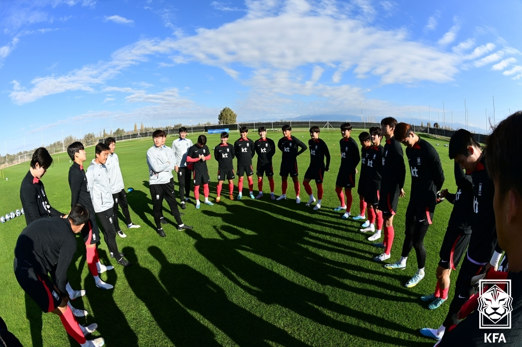 한국 20세 이하(U-20) 대표팀 선수들. /사진=대한축구협회 제공