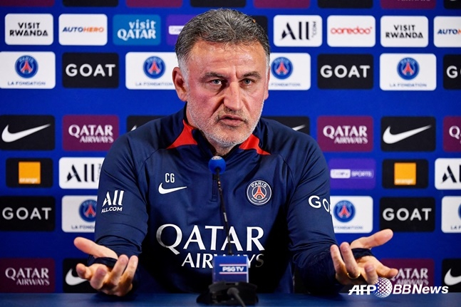 크리스토프 갈티에 PSG 감독. /AFPBBNews=뉴스1