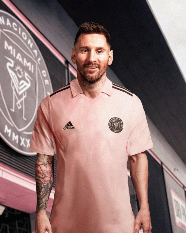 미국 MLS 인터 마이애미 유니폼을 입은 리오넬 메시. /사진=파브리지오 로마노 공식 SNS 갈무리
