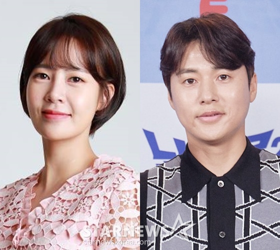 배우 최윤영, 축구선수 출신 백지훈 /사진=스타뉴스, 티캐스트 E채널