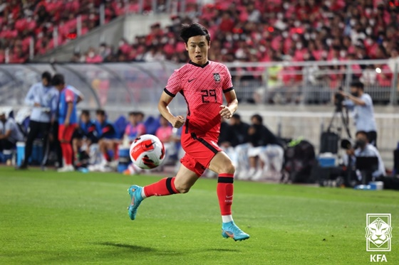 엄원상. /사진=대한축구협회 제공