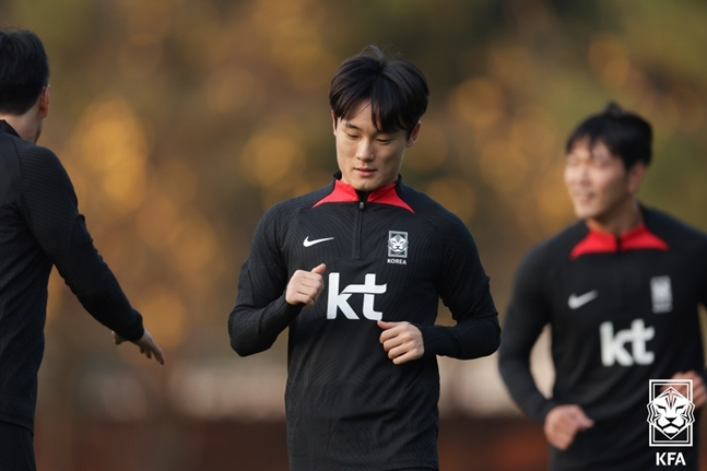 한국 아시안게임 대표팀 공격수 엄원상. /사진=KFA