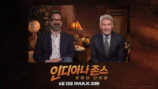 제임스 맨골드 감독과 해리슨 포드 사진제공=월트디즈니컴퍼니코리아