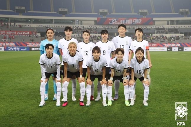 한국 여자 축구대표팀. /사진=KFA