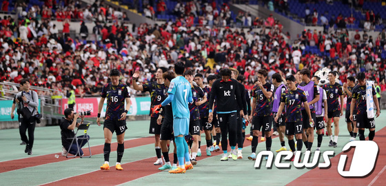 한국축구대표팀. /사진=뉴스1 제공