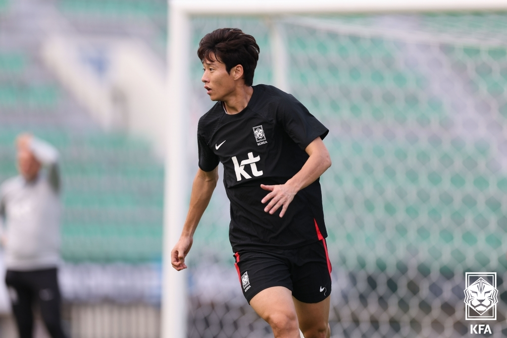 한국축구대표팀 수비수 안현범. /사진=KFA