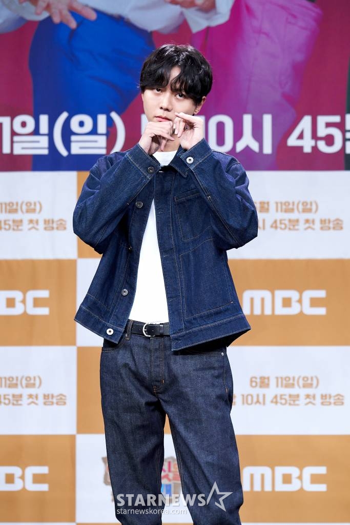 모델 주우재가 8일 오후 온라인으로 진행된 MBC 새 예능 '안하던 짓을 하고 그래' 제작발표회에 참석해 포즈를 취하고 있다. /사진제공=MBC 2023.06.08 /사진=이동훈 기자 photoguy@