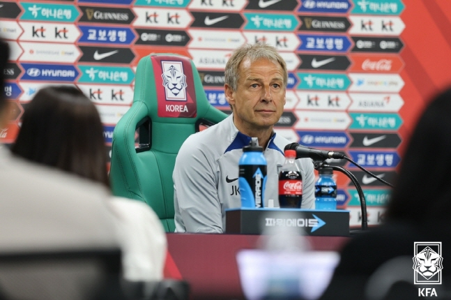 위르겐 클린스만 축구 대표팀 감독. /사진=대한축구협회