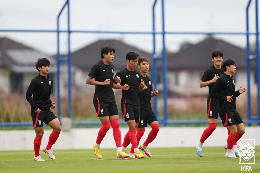 변성환호의 연습 모습. /사진=KFA
