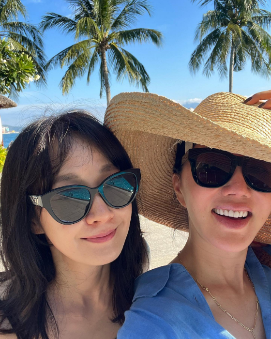 명세빈과 엄정화./사진=엄정화 인스타그램